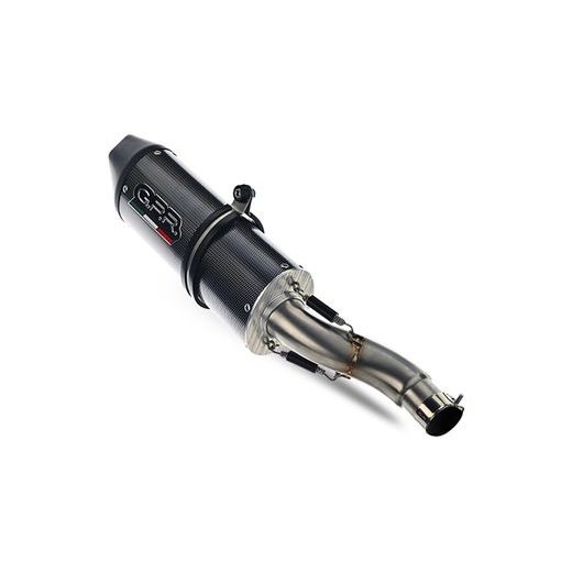 SLIP-ON EXHAUST GPR FURORE EVO4 POPPY H.271.NOV.FP4 MATTE BLACK INCLUDING REMOVABLE DB KILLER AND LINK PIPE