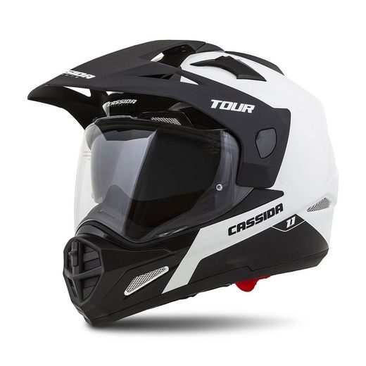 TOURING HELMET CASSIDA TOUR 1.1 DUAL WHITE/ BLACK/ MATT GREY S