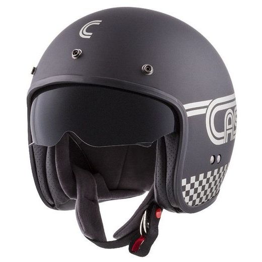 JET HELMET CASSIDA OXYGEN RONDO BLACK MATT / SILVER XS