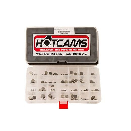 SHIM KIT HOT CAMS 10,00MM SIZES 1.85-3.25MM HCSHIM31 (DIAMETER 10.0 MM, SIZES 1.85 MM - 3.25 MM)