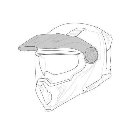 HELMET PEAK GMS ADVENTUS ZG15001-HDA-M19 WHITE-GREY