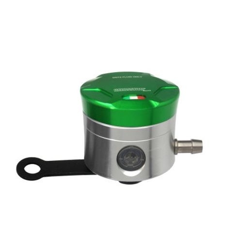 BRAKE FLUID RESERVOIR ACCOSSATO CNC-WORKED STRAIGHT BRACKET INCLUDED GREEN