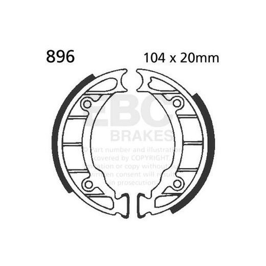 BRAKE SHOE SET EBC 896