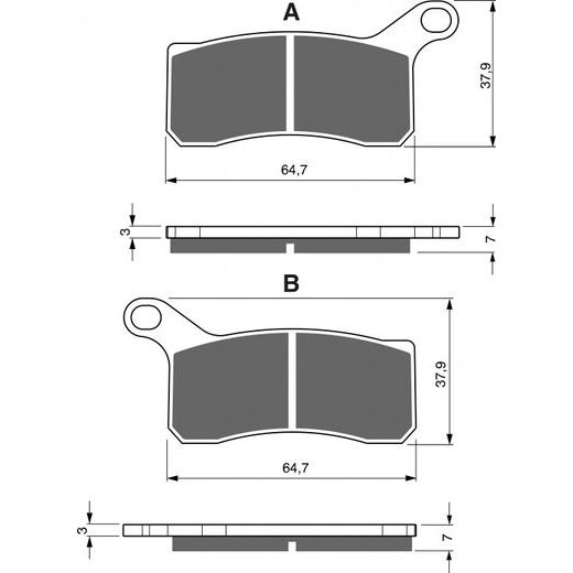 DISK PLOČICE GOLDFREN 261 S33 OFF-ROAD FRONT
