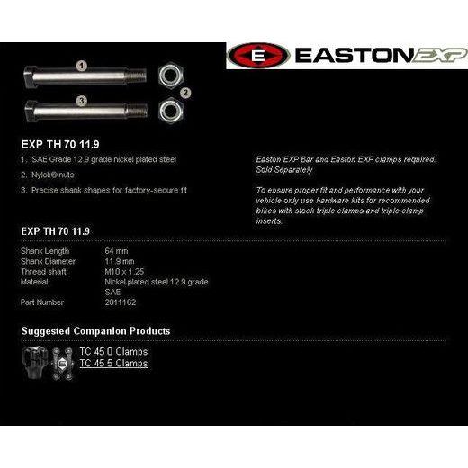 HANDLEBAR MOUNTING KIT EASTON EXP EXP TH 70 11.9