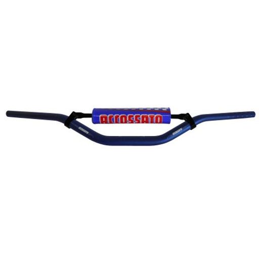 HANDLEBAR ACCOSSATO ALUMINIUM, 28.5 MM PLAVI
