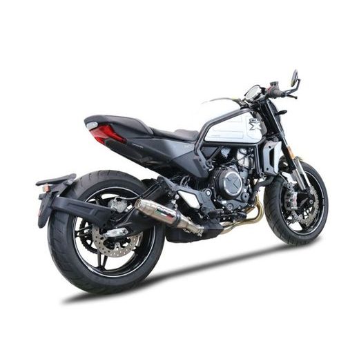 SLIP-ON EXHAUST GPR DEEPTONE INOX E5.CF.16.1.DE BRUSHED STAINLESS STEEL INCLUDING REMOVABLE DB KILLER AND LINK PIPE