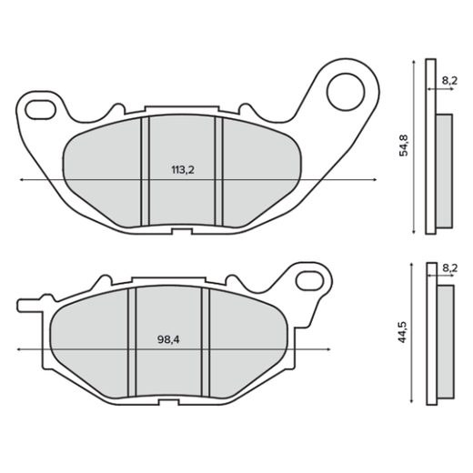 DISK PLOČICE RMS 225103480 REAR ORGANIC