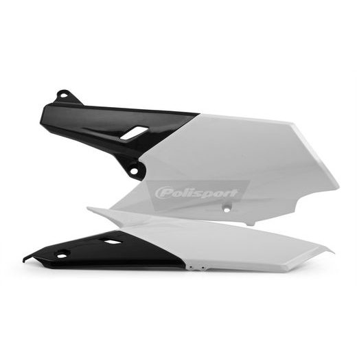 SIDE PANELS POLISPORT 8607000002 (PAIR) WHITE/BLACK