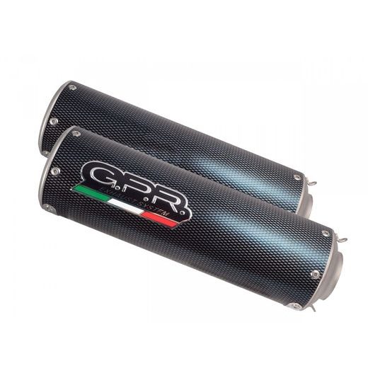 DUAL SLIP-ON EXHAUST GPR M3 D.69.M3.PP BRUSHED STAINLESS STEEL INCLUDING REMOVABLE DB KILLERS AND LINK PIPES