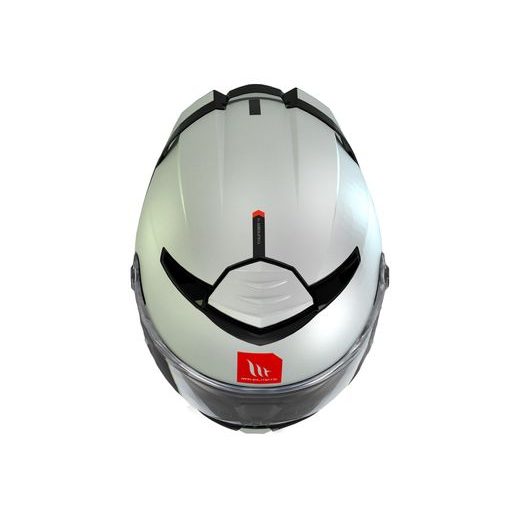 FULL FACE HELMET MT HELMETS THUNDER 4 SV SOLID A0 GLOSS PEARL WHITE 3XL