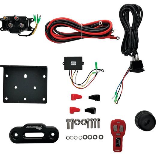 WINCH ALL BALLS RACING AB 4500LB 431-01026 4-BOLT SYNTHETIC