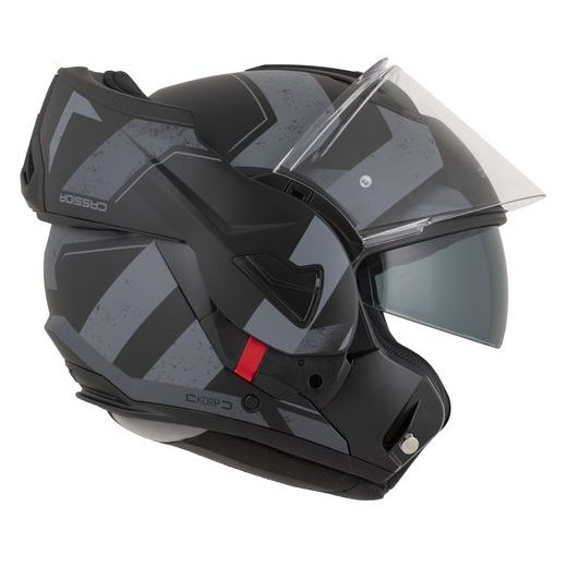 FULL FACE HELMET CASSIDA MULTIFLIP KORP BLACK MATT/DARK GRAY/GRAY 2XL