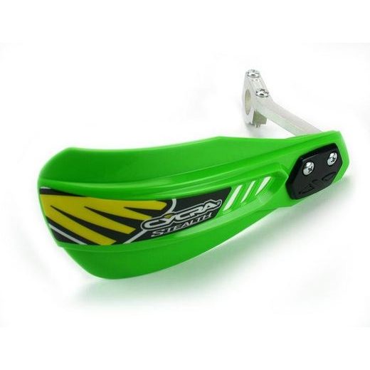 HANDGUARDS CYCRA ATV STEALTH 0016-72X ALLOY KAWASAKI GREEN