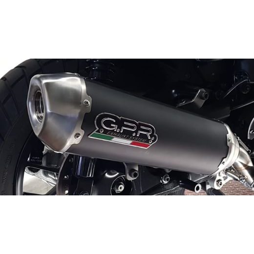 SLIP-ON EXHAUST GPR PENTASCOOTER HON.268.CAT.PE MATTE BLACK INCLUDING REMOVABLE DB KILLER, LINK PIPE AND CATALYST