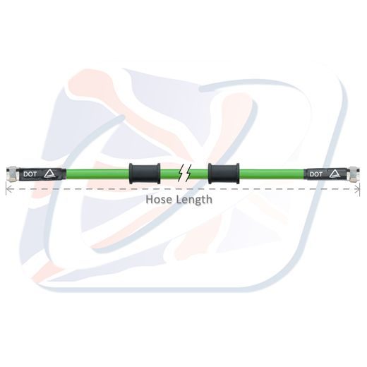 BRAKE HOSE VENHILL POWERHOSEPLUS 3H0700-GR 700MM GREEN