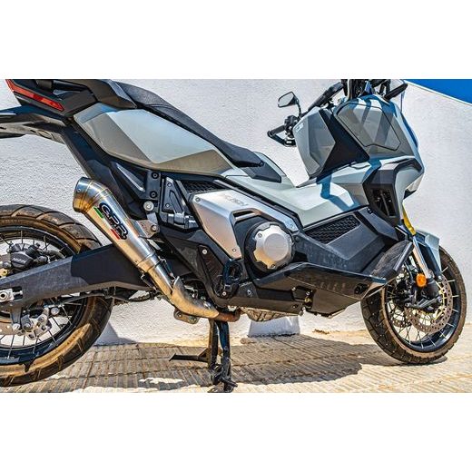 SLIP-ON EXHAUST GPR POWERCONE EVO HON.269.PCEV BRUSHED STAINLESS STEEL INCLUDING REMOVABLE DB KILLER AND LINK PIPE