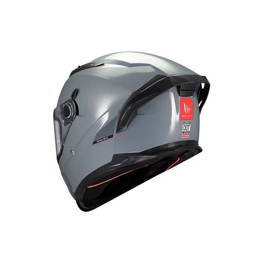 FULL FACE HELMET MT HELMETS BRAKER SV SOLID A12 GLOSS GREY XXL