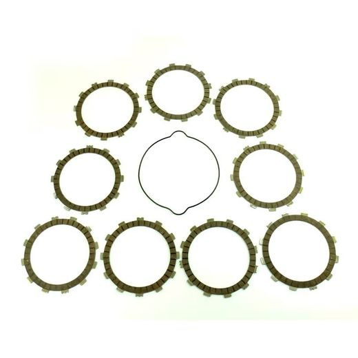 FRICTION PLATES KIT WITH CLUTCH COVER GASKET ATHENA P40230038