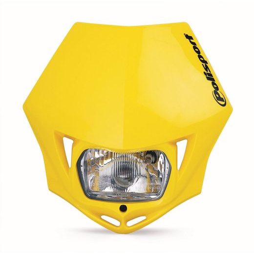 HEADLIGHT POLISPORT MMX YELLOW RM 01