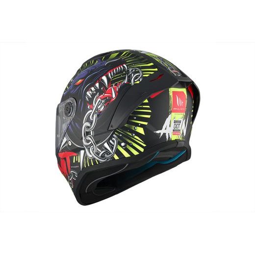 FULL FACE HELMET MT HELMETS STINGER 2 AKIN A3 MATT BLACK M