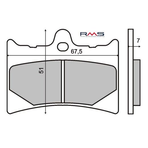 DISK PLOČICE RMS 225100530 ORGANIC