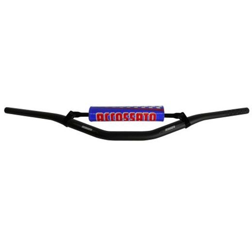 HANDLEBAR ACCOSSATO ALUMINIUM, 28.5 MM CRNI