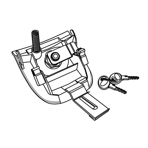 LOCKING SYSTEM SHAD D1B37MAR FOR SH37