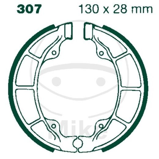 BRAKE SHOE SET EBC H307 INCLUDINGS SPRINGS