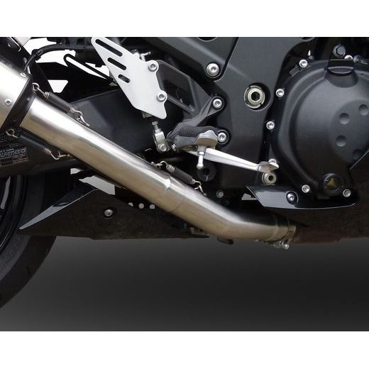 DUAL SLIP-ON EXHAUST GPR FURORE K.148.FUNE MATTE BLACK FOR KAWASAKI ZZR 1400 2012-2016