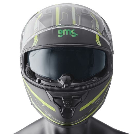 FULL FACE HELMET GMS HEXAGO ZG12501 GRAPHIC GREEN XS