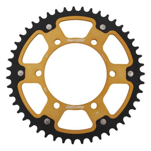 REAR SPROCKET SUPERSPROX STEALTH RST-486:47-GLD ZLATO 47T, 520