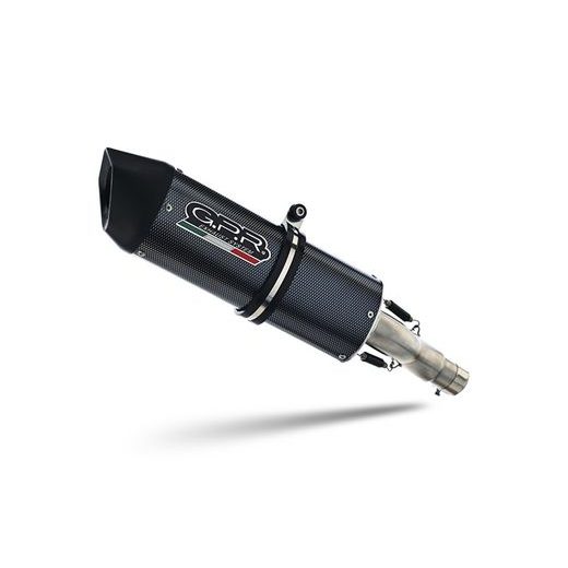 DUAL SLIP-ON EXHAUST GPR FURORE POPPY D.15.24.FUPO MATTE BLACK INCLUDING REMOVABLE DB KILLERS AND LINK PIPES