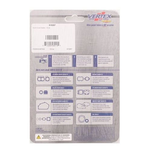 CLUTCH COVER GASKET WINDEROSA 819267 OUTER SIDE