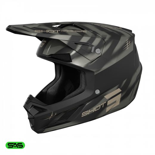 HELMET SHOT SPEED TIGER A04-21OB-E01-10 BLACK MATT L