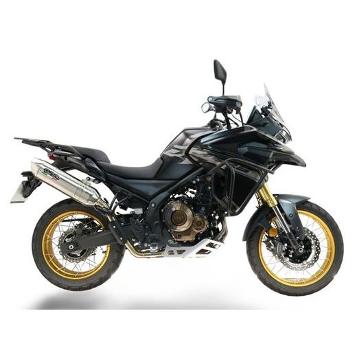 SLIP-ON EXHAUST GPR FURORE-X ACCIAIO INOX VO.8.FUXIO BRUSHED STAINLESS STEEL INCLUDING REMOVABLE DB KILLER AND LINK PIPE