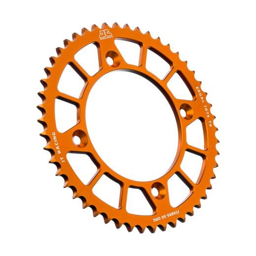 REAR ALU SPROCKET JT JTA 895-50ORG 50T, 428 ORANGE