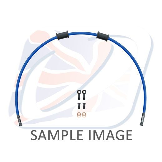 KIT PREDNJIH KOČIONOG CRIJEVA VENHILL POWERHOSEPLUS SUZ-4015FB-SB (1 HOSE IN KIT) SOLID BLUE HOSES, BLACK FITTINGS