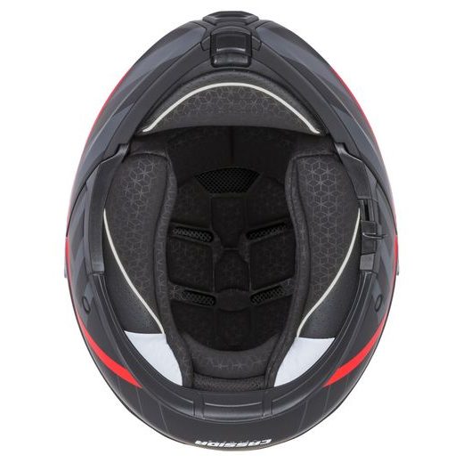 FULL FACE HELMET CASSIDA MODULO 2.1 PROFILE BLACK MATT/GREY/RED 2XL