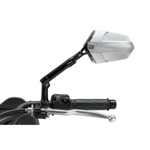 UZVRATNI RETROVIZOR PUIG XPLORER 010NN BLACK / BLACK RIGHT (INCLUDING ADAPTER)