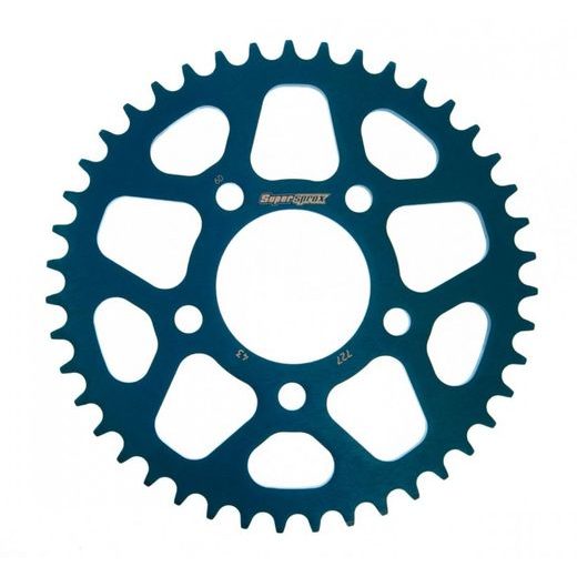 REAR ALU SPROCKET SUPERSPROX RAL-727:43-BLU PLAVI 43T, 525
