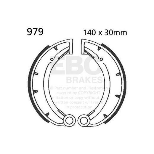 BRAKE SHOE SET EBC 979