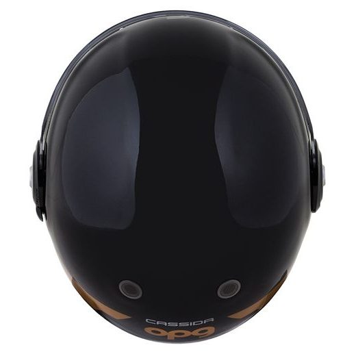 FULL FACE HELMET CASSIDA FIBRE OPG BLACK/ GOLD/ SILVER S
