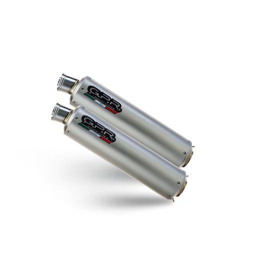 MID-FULL SYSTEM EXHAUST GPR INOX ROUND CO.D.59.IT BRUSHED STAINLESS STEEL
