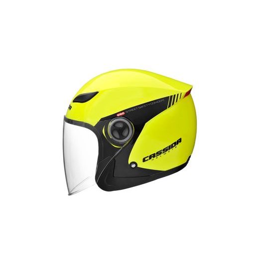 JET HELMET CASSIDA REFLEX SAFETY YELLOW FLUO/ BLACK XS