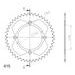 REAR ALU SPROCKET SUPERSPROX RAL-452:42-RED CRVEN 42T, 415