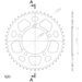REAR ALU SPROCKET SUPERSPROX RAL-7_520:47-BLK CRNI 47T, 520