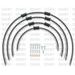 STANDARD FRONT BRAKE HOSE KIT VENHILL POWERHOSEPLUS SUZ-5004F-CB (4 HOSES IN KIT) CARBON HOSES, CHROMED FITTINGS