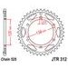CHAIN KIT D.I.D CHAIN - ZLAT CHAIN 525 ZVM-X, X-RING (X, NX, QX, XS), CHK FRONT SPROCKET JT CHK RUBBER CUSHIONED, CHK REAR SPROCKET JT FOR HONDA VFR 400 R 1990-1993