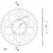 REAR ALU SPROCKET SUPERSPROX RAL-2698:47-BLK CRNI 47T, 520